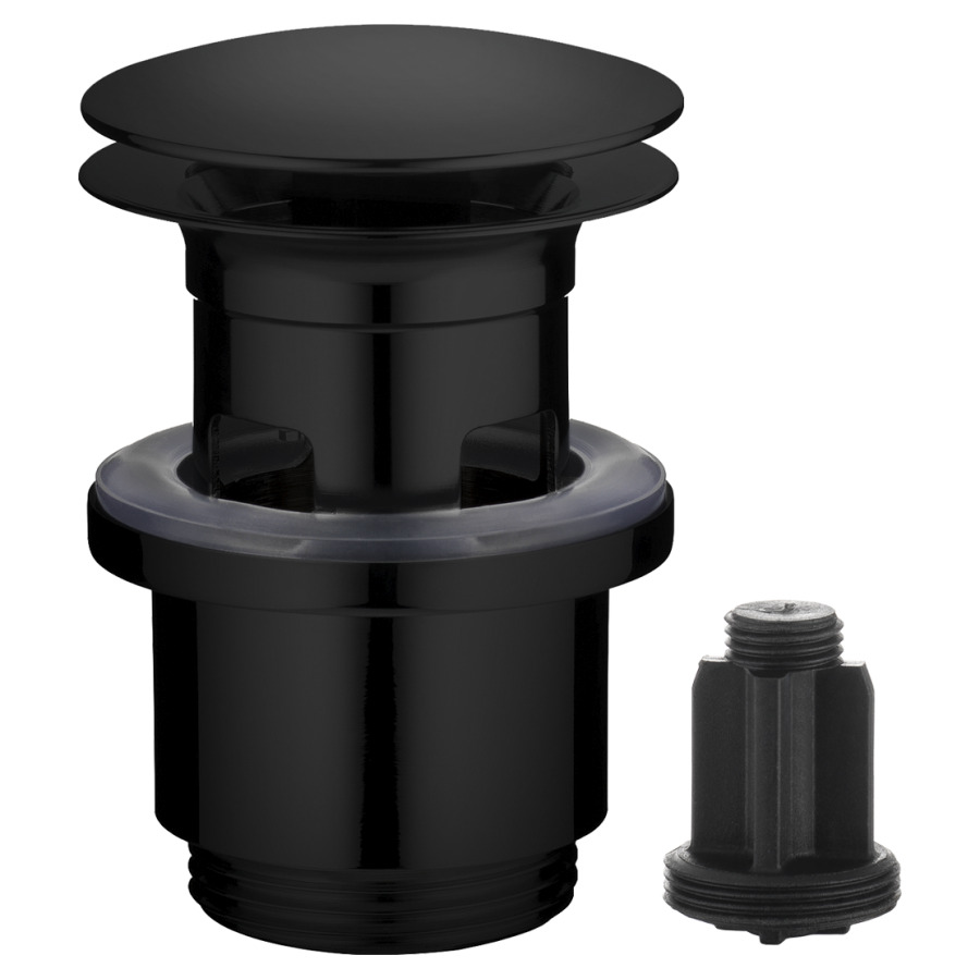 Soupape d'écoulement Push open
fonction 2 en 1, appuyez pour
ouvrir et fermer
verrouillable en position
ouverte, adapté aux lavabox
avec ou sans trop-plein