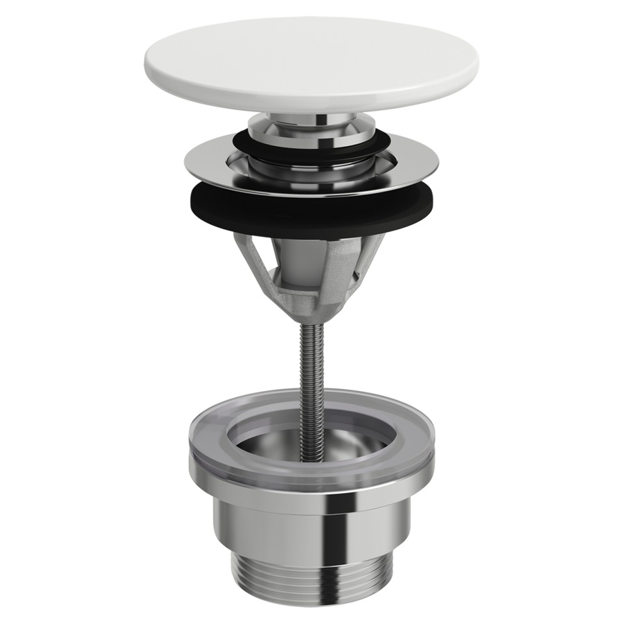 Vidage de lavabo LAUFEN
système push-to-open
pour lavabos avec trop-plein