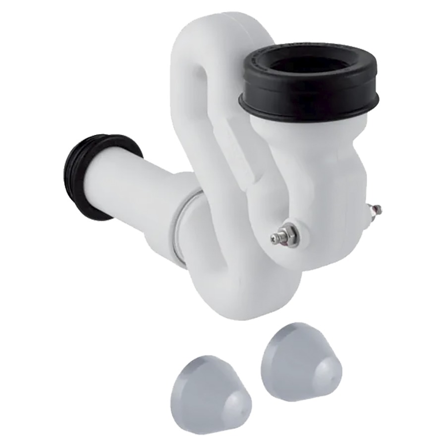 Siphon à aspiration GEBERIT AP
pour Taro, sortie horizontale
D 40 mm électrodes conductives
manchon à emboîter 40/45 mm