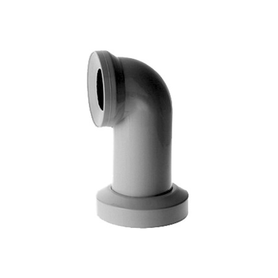 Coude d'écoulement DURAVIT
avec rosace
pour évacuation verticale