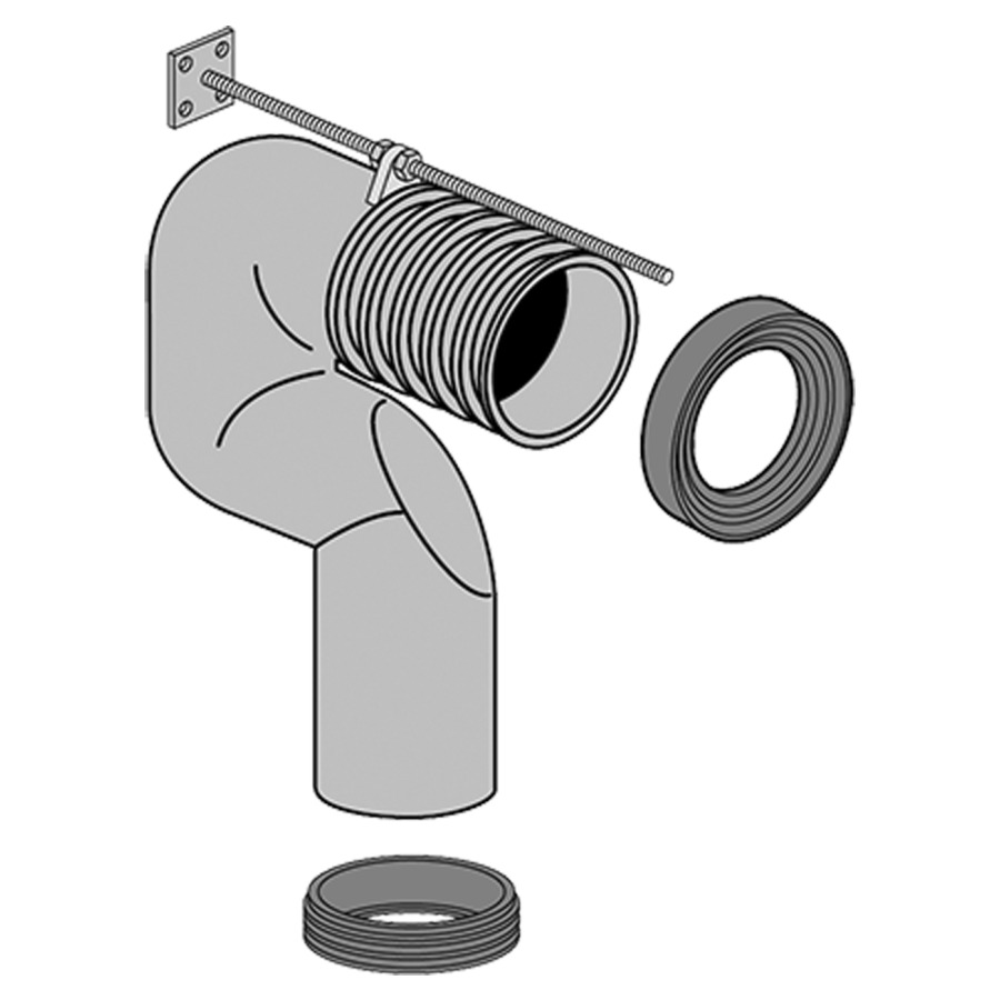 Coude d'éccoulem. V&B Vario
165-275 mm, pour cuvette au
sol 343 323