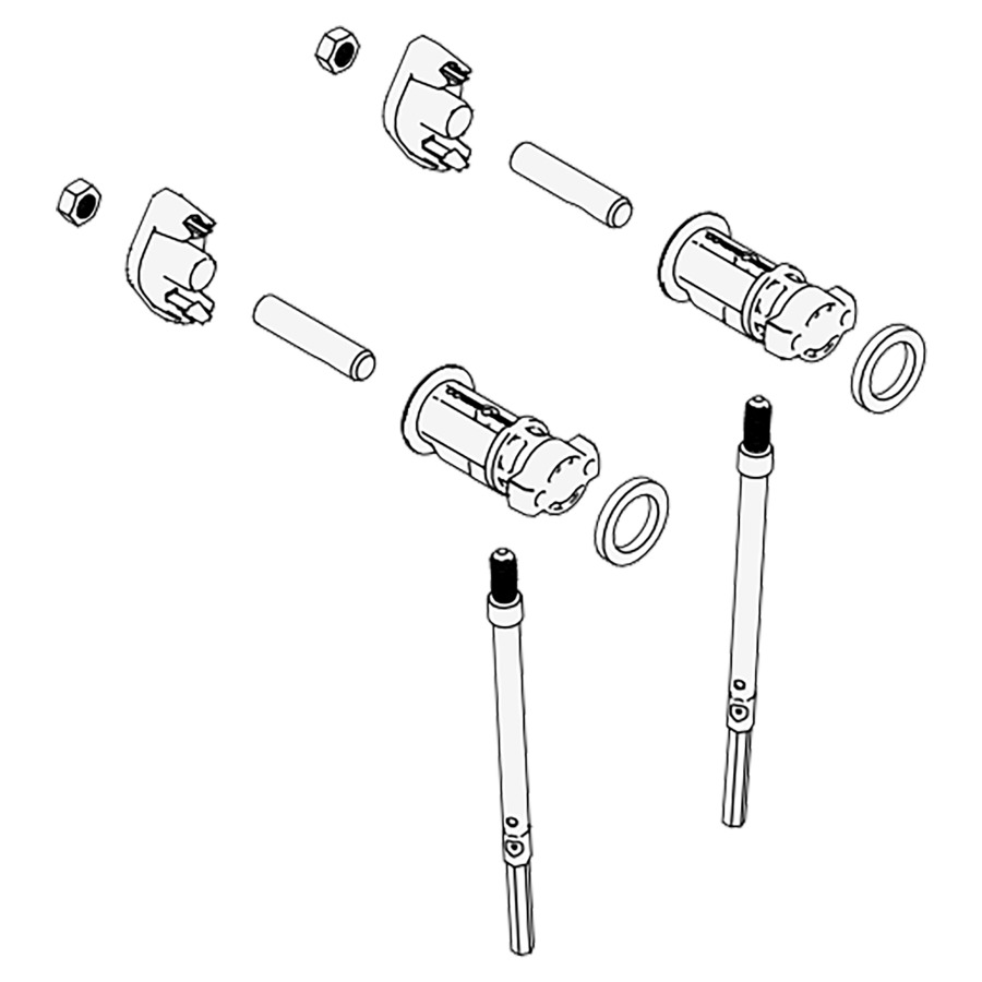 Set de fixation murale LAUFEN
M12, EasyFit 2.0, pour cuvette
murale et bidet mural