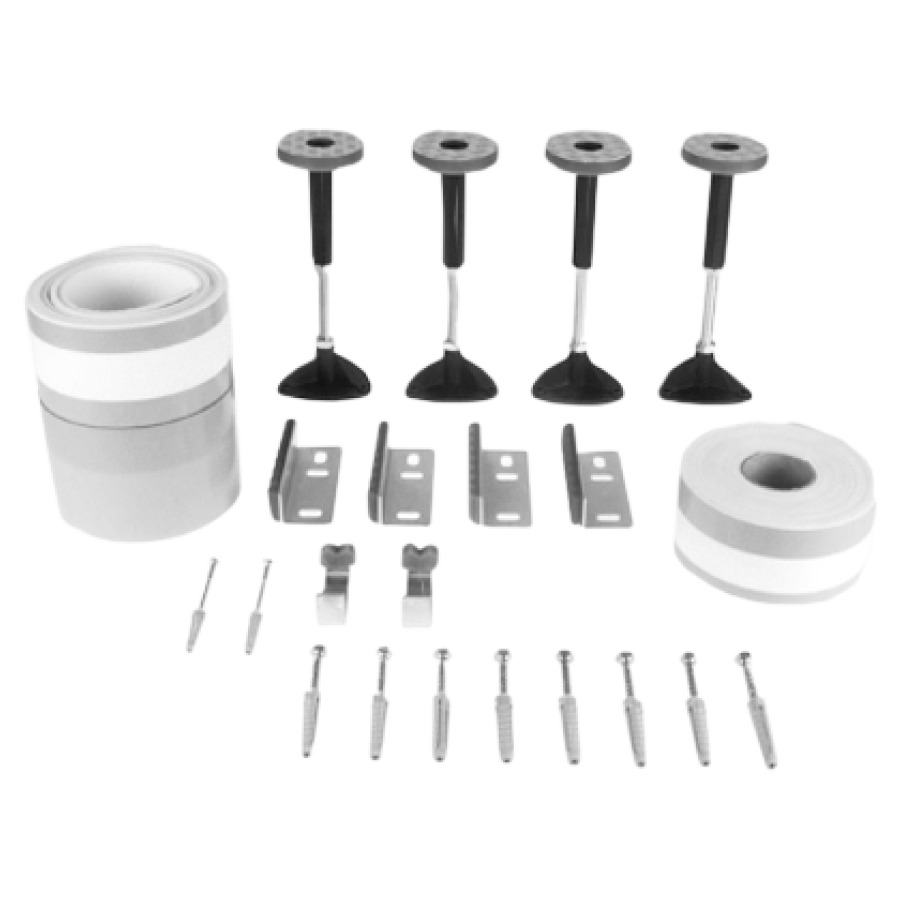 Set d'isolation STAUFFER
baignoire synthétique/acier
4 pieds de baignoire
4 rails muraux
1 profil de baignoire
1 profil de tablier
2 profils de tablier frontale
2 fixations de baignoire
montage à 3 parois latérales
hauteur de montage 8 - 30 cm
pour exigences accrues
selon SIA 181