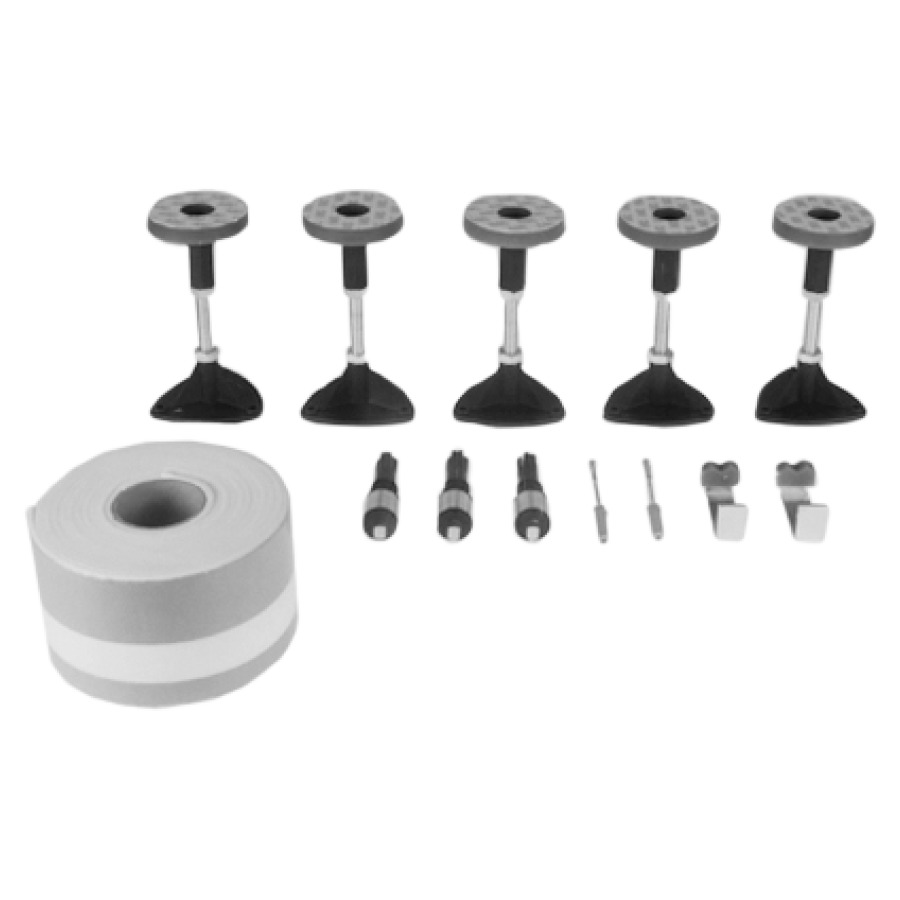 Set d'isolation STAUFFER
douche acier
jusqu'à 120 x 120 cm
5 pieds de baignoire
3 tampons NIVOelast
1 profil de baignoire
2 fixations de baignoire
montage à 2-3 parois latérales
hauteur de montage 5 - 14 cm
pour exigences accrues
selon SIA 181