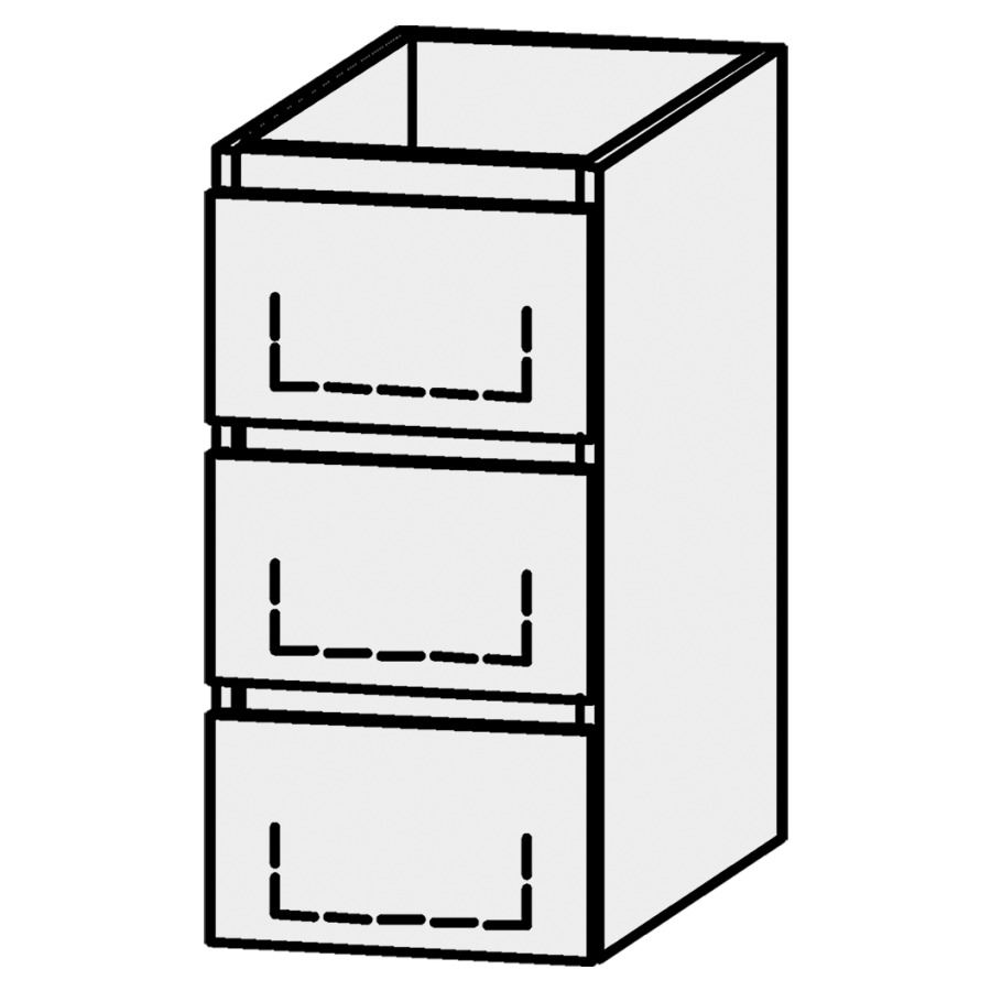 Élément inférieur
Serra Ritom Style
30 x 60,2 x 54,5 cm
élément avec 3 tiroirs
extrait complet avec Blumotion
sans cache-siphon
sans panneau arrière