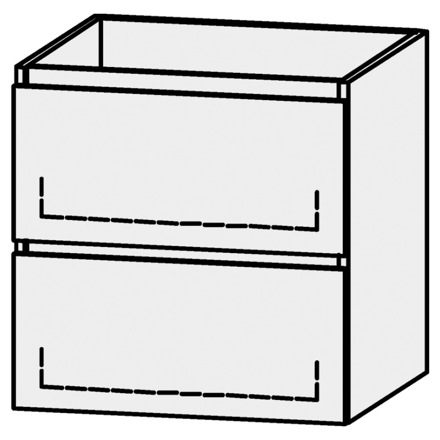 Élément inférieur
Serra Ritom Style
60 x 60,2 x 54,5 cm
élément avec 2 tiroirs
extrait complet avec Blumotion
sans cache-siphon
sans panneau arrière