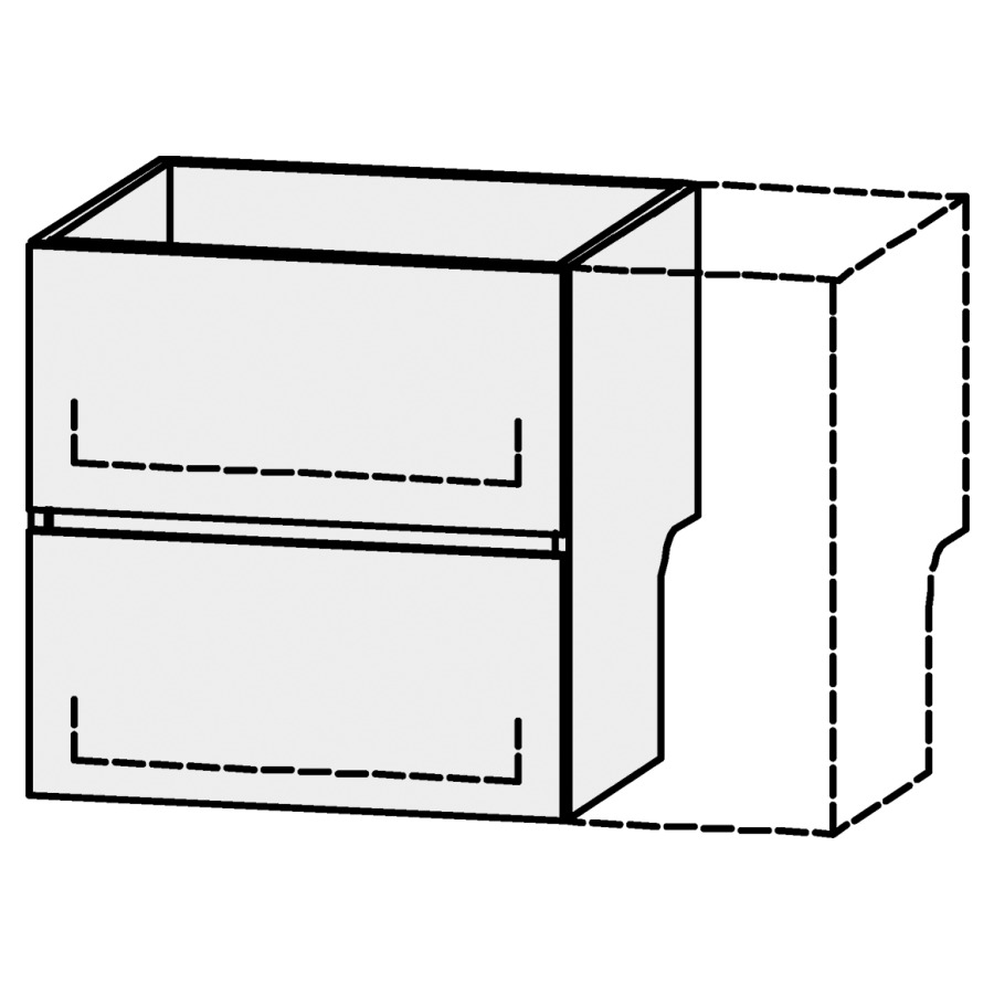 Élément inférieur
Serra Ritom Line
61-90 x 60,2 x 54,5 cm
élément avec 2 tiroirs
extrait complet avec Blumotion
sans cache-siphon
sans panneau arrière