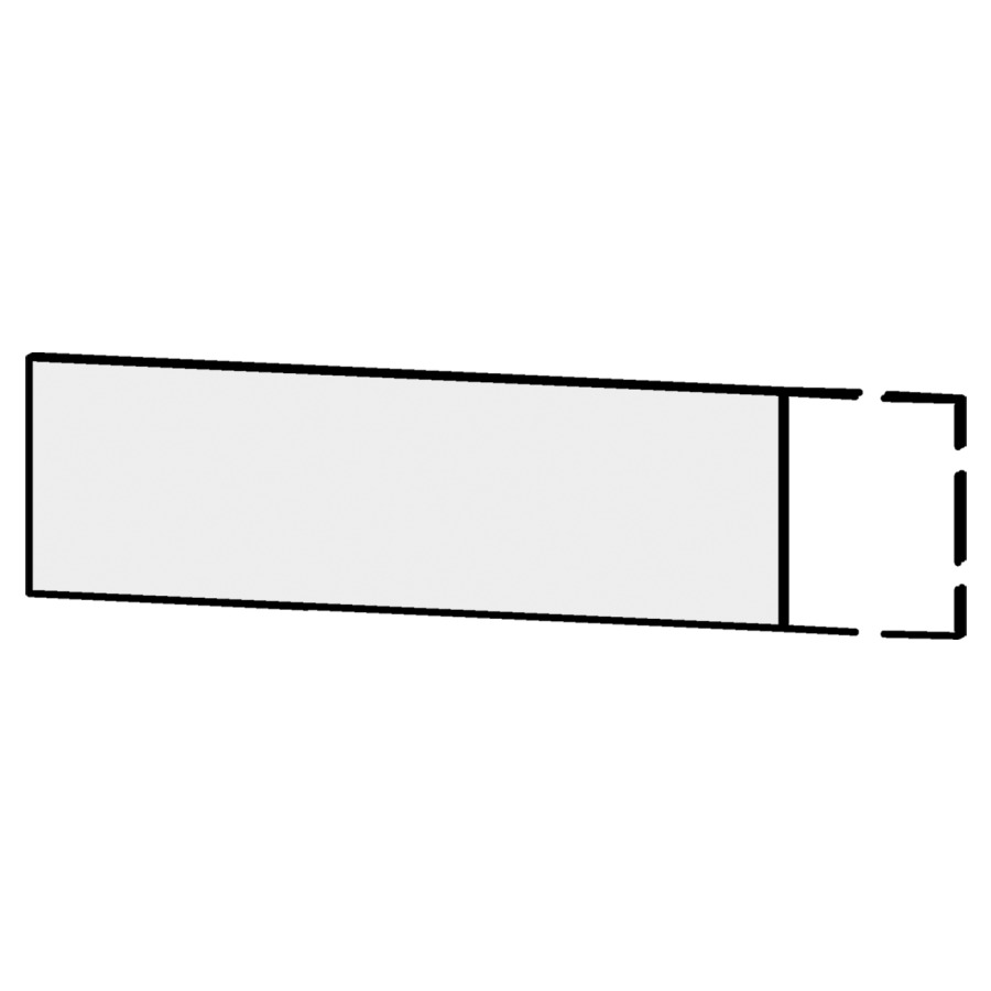 Bandeau socle Serra
81-100 x 25 x 1,6 cm
pour éléments inférieurs Serra
resistant à l`eau
