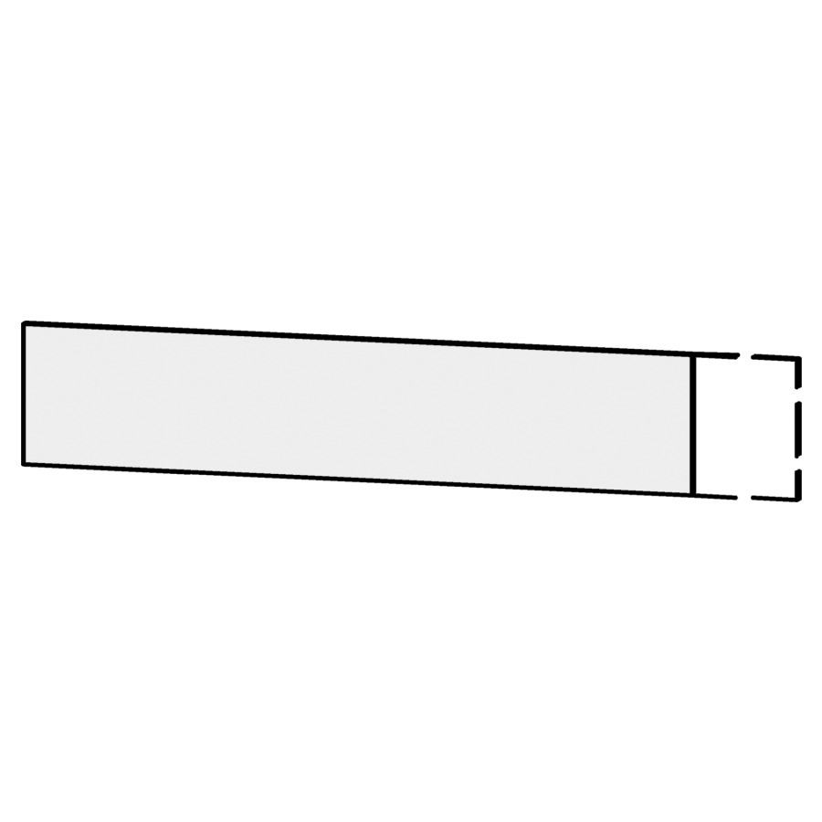 Bandeau socle Serra
121-140 x 25 x 1,6 cm
pour éléments inférieurs Serra
resistant à l`eau