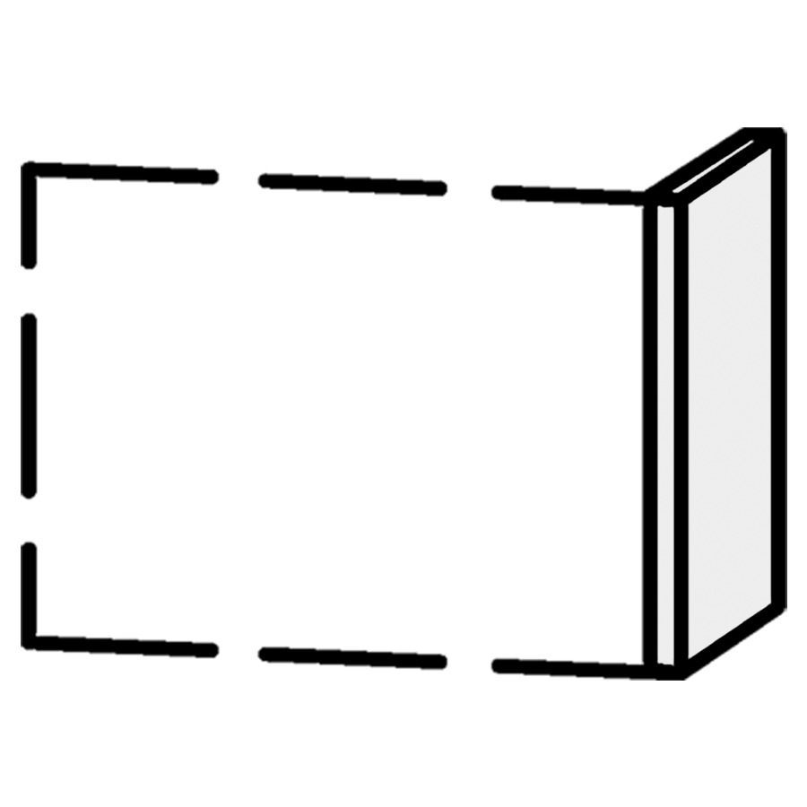 Pièce latéral
pour bandeau socle Serra
1,6 x 25 x 19,7 cm
pièce latéral à droite
resistant à l`eau