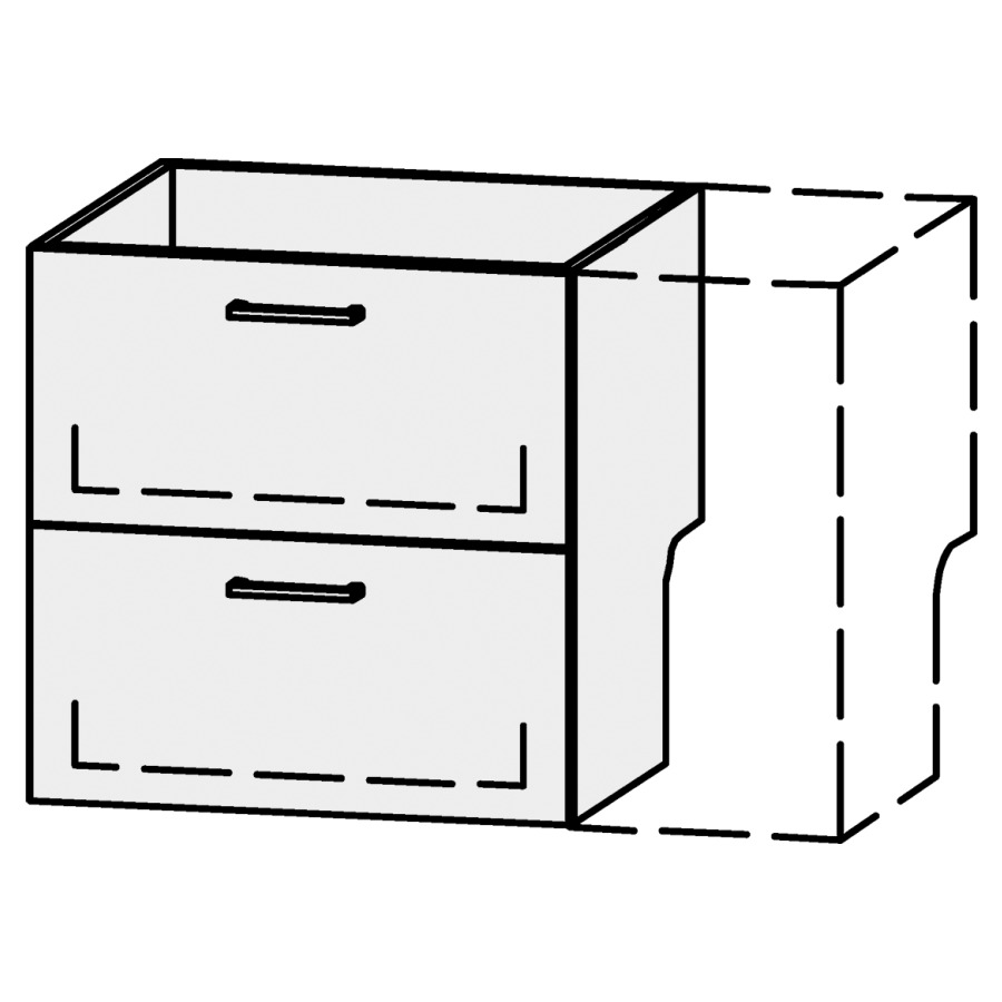 Élément inférieur
Serra Ritom
61-90 x 60,2 x 54,5 cm
élément avec 2 tiroirs
extrait complet avec Blumotion
1 cache-siphon
sans panneau arrière