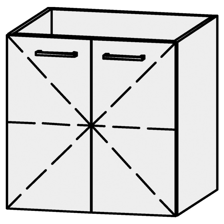 Élément inférieur
Serra Ritom
60 x 60,2 x 54,5 cm
élément avec 2 portes
1 rayon réglable,
sans découpe pour le siphon
sans panneau arrière
portes avec Blumotion