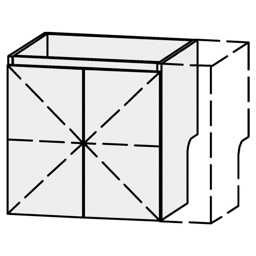 Élément inférieur
Serra Ritom Style
61-80 x 60,2 x 54,5 cm
élément avec 2 portes,
1 rayon réglable,
sans découpe pour le siphon
avec panneau arrière
intérieur, décalé vers l`avant
portes avec Blumotion
