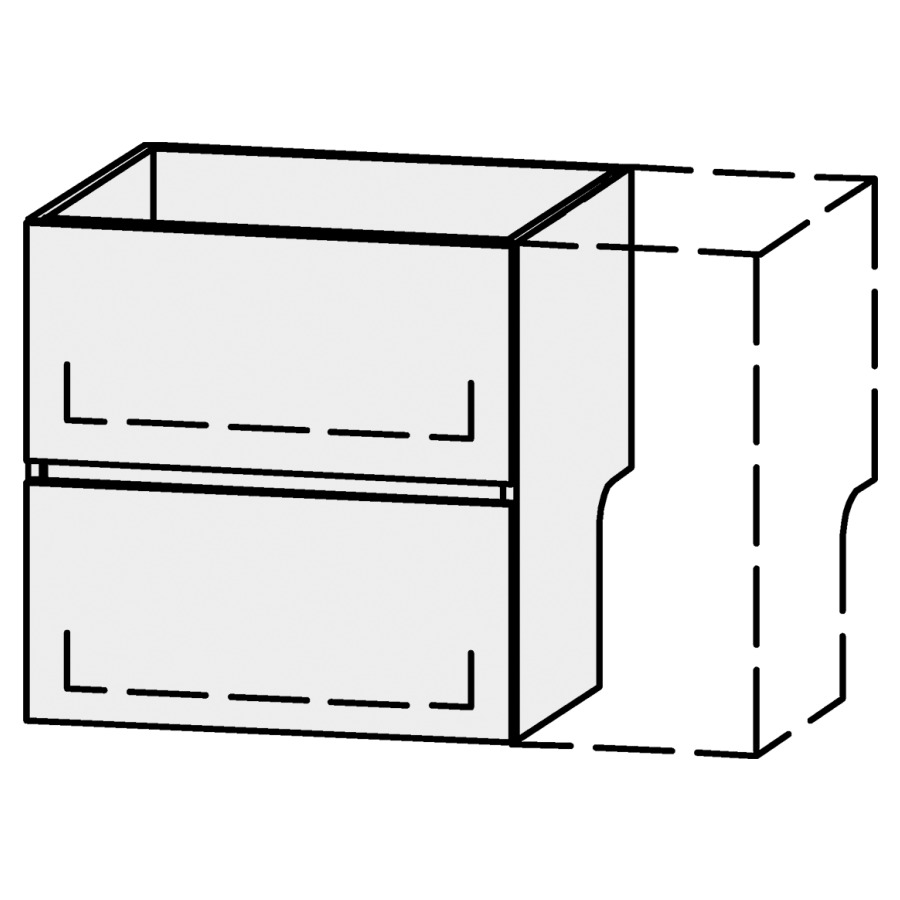Élément inférieur
Serra Ritom Line
61-90 x 60,2 x 54,5 cm
élément avec 2 tiroirs
extrait complet avec Blumotion
1 cache-siphon
sans panneau arrière