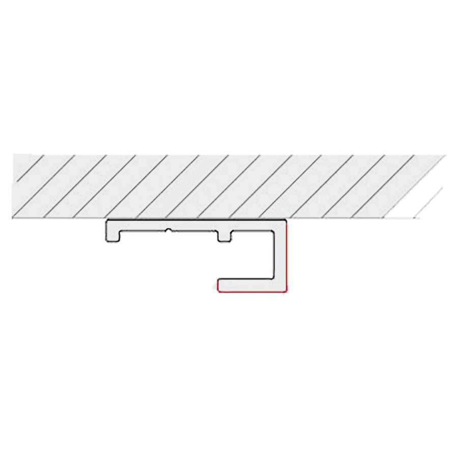 Vipanel profilé de finition
alu blanc
longueur 255 cm.