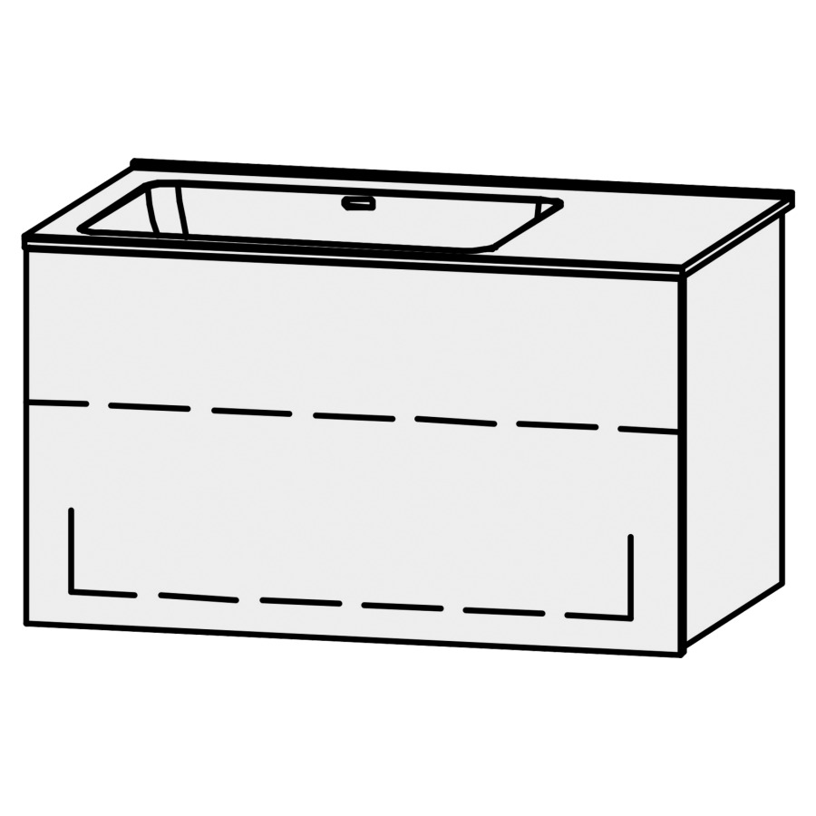 Combinaison de meuble Procasa Tre Easy 80
80 x 45 x 49.7 cm
incl. table de lavabo en avian white 1,2 cm
trop-plein à l`arrière, largeur du lavabo 50 cm
axe de lavabo 30/50 cm
incl. consoles, élément avec 1 tiroir
extrait complet avec Blumotion, sans cache-siphon
1 rayon réglable, lavabo à gauche
face dépassant sur le côté