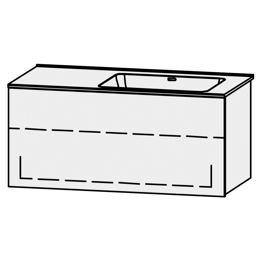 Combinaison de meuble Procasa Tre Easy 100
100 x 45 x 49.7 cm
incl. table de lavabo en avian white 1,2 cm
trop-plein à l`arrière, largeur du lavabo 50 cm
axe de lavabo 65/35 cm
incl. consoles, élément avec 1 tiroir
extrait complet avec Blumotion, sans cache-siphon
1 rayon réglable, lavabo à droite
face dépassant sur le côté