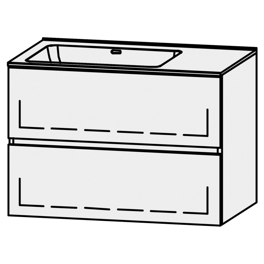 Combinaison de meuble Procasa Tre Line 80
80 x 55 x 49.7 cm
incl. table de lavabo en avian white 1,2 cm
trop-plein à l`arrière, largeur du lavabo 50 cm
axe de lavabo 30/50 cm
incl. consoles, élément avec 2 tiroirs
extrait complet avec Blumotion, 1 cache-siphon
lavabo à gauche