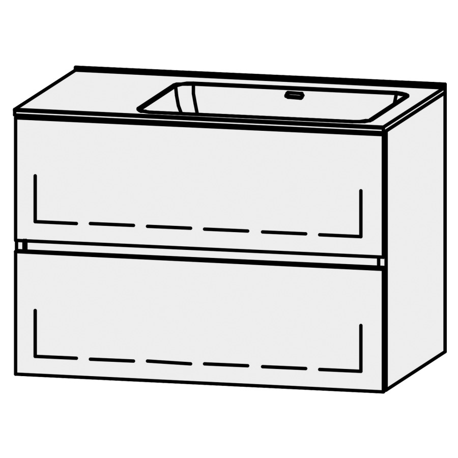 Combinaison de meuble Procasa Tre Line 80
80 x 55 x 49.7 cm
incl. table de lavabo en avian white 1,2 cm
trop-plein à l`arrière, largeur du lavabo 50 cm
axe de lavabo 50/30 cm
incl. consoles, élément avec 2 tiroirs
extrait complet avec Blumotion, 1 cache-siphon
lavabo à droite