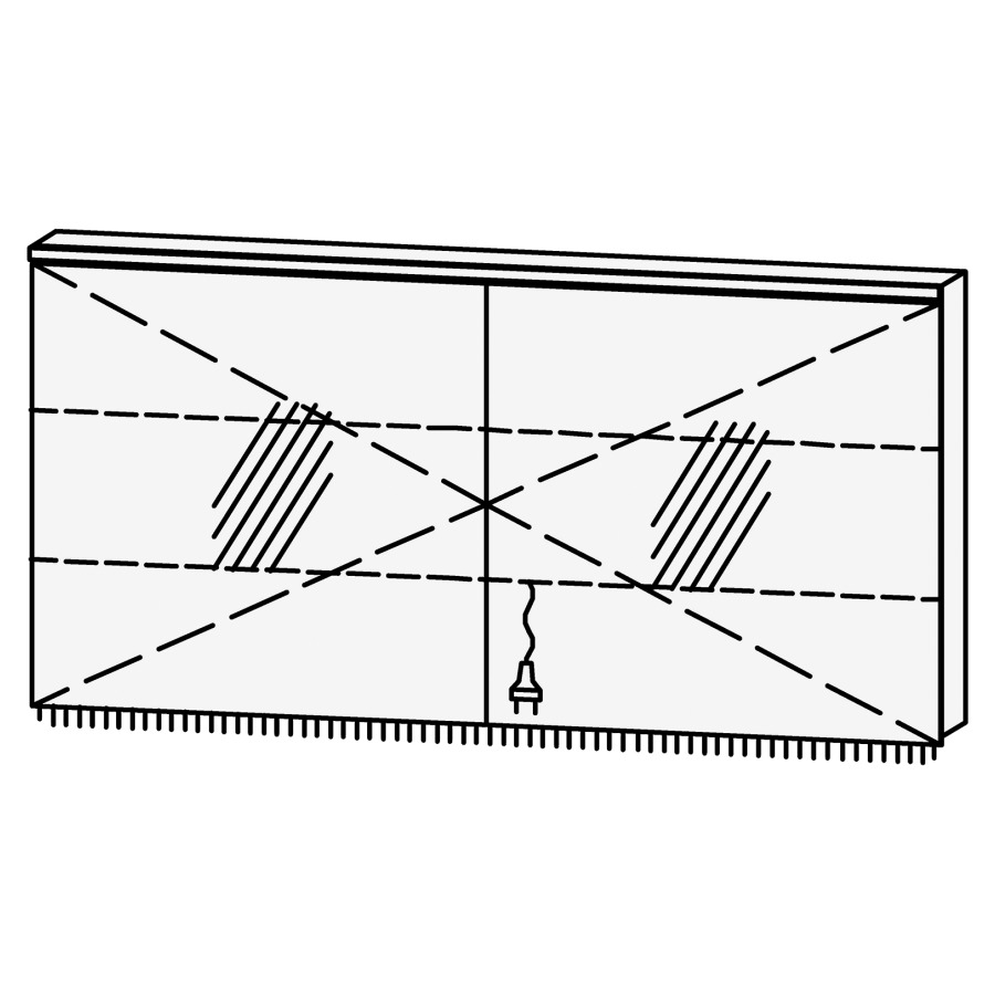 Armoire de toilette Procasa Cinque 140
140 x 71.9 x 14.1 cm
2&nbsp;portes (70/70)
portes avec Blumotion
4000 Kelvin, 4410 Lumen
1&nbsp;prise double en bas
2 rayons en verre réglables
luminaire vers dessous inclus
2327 lumen, IP24
Classe d’énergie F