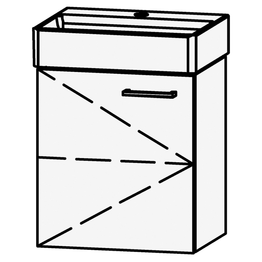Élément inférieur  Vanity DuraSquare 45