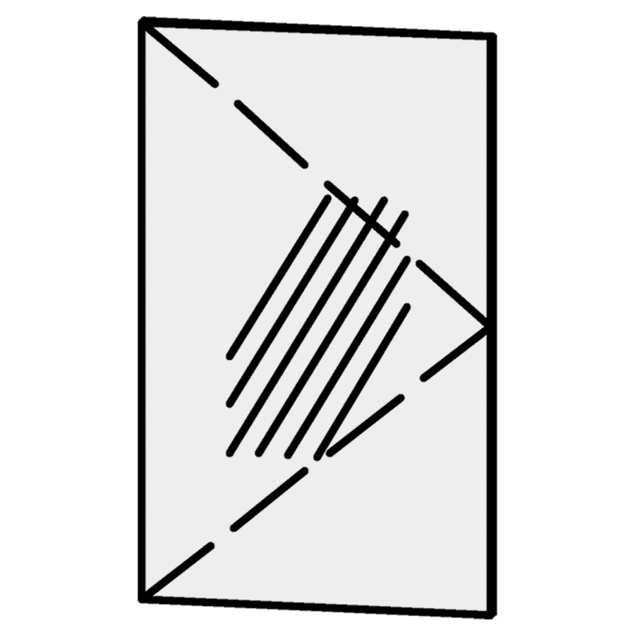 Porte à double miroir Loosli
29.7 x 69.4 cm
encastrement au niveau du mur
pour armoire de toilette Libero, 
Pasofino, Line, Procasa Cinque, Cubo 2
charnière et plateau de base incl.