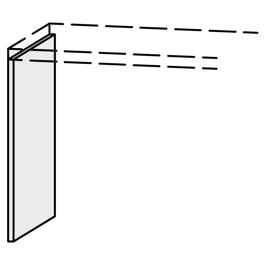 Pièce latérale 
Vanity Bocco
assemblé avec T.d.l. à gauche