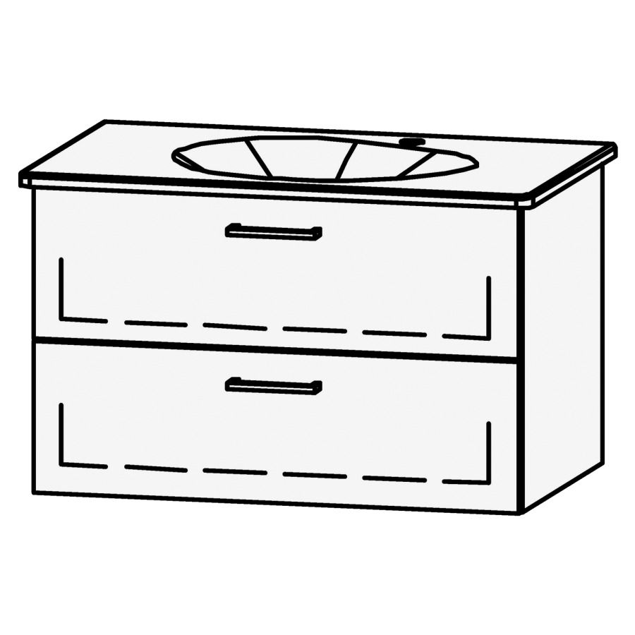 Élément inférieur  Vanity Antao 80