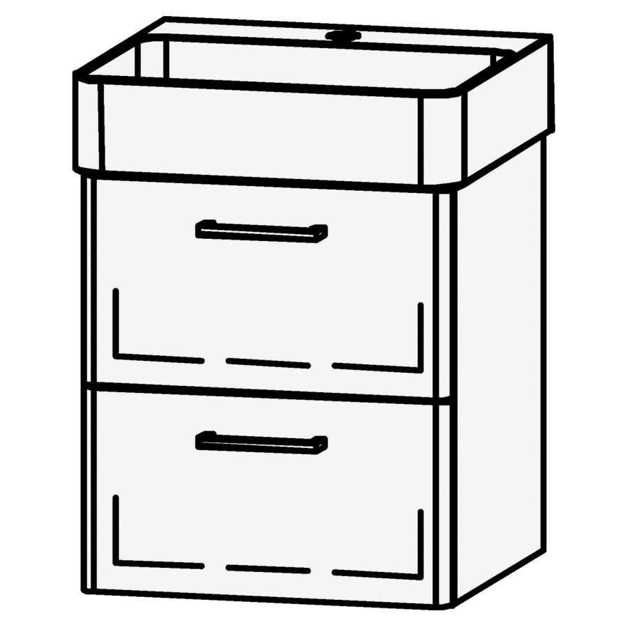 Élément inférieur  Vanity Val 45