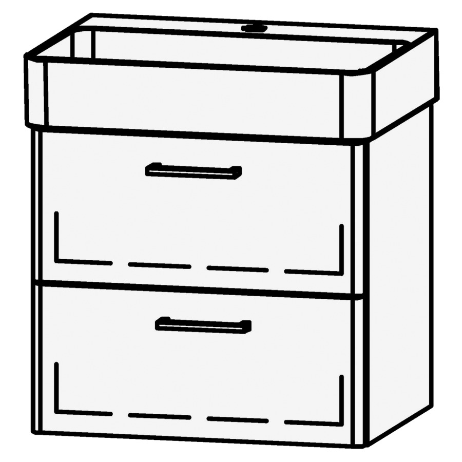 Élément inférieur  Vanity Val 55