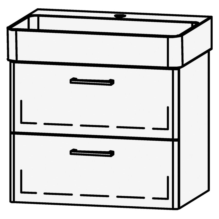 Élément inférieur  Vanity Val 60