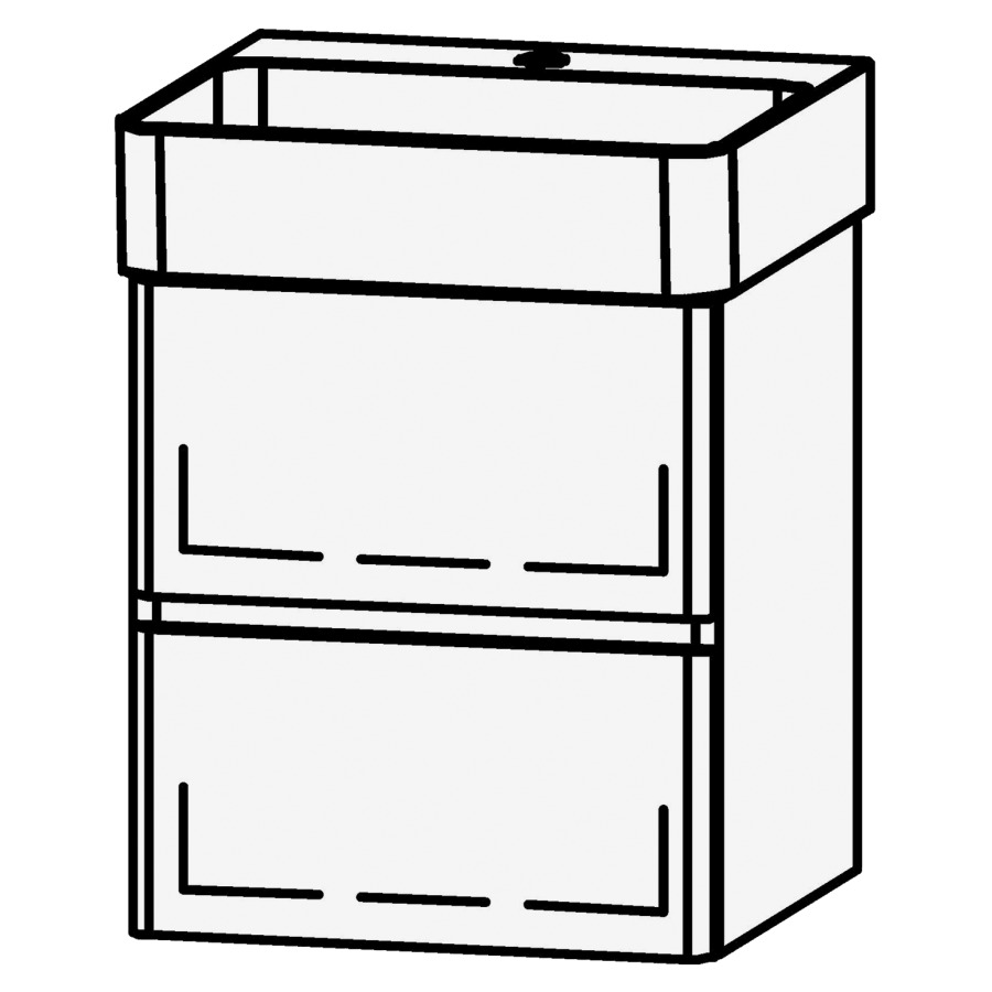 Élément inférieur  Vanity Val Line 45
