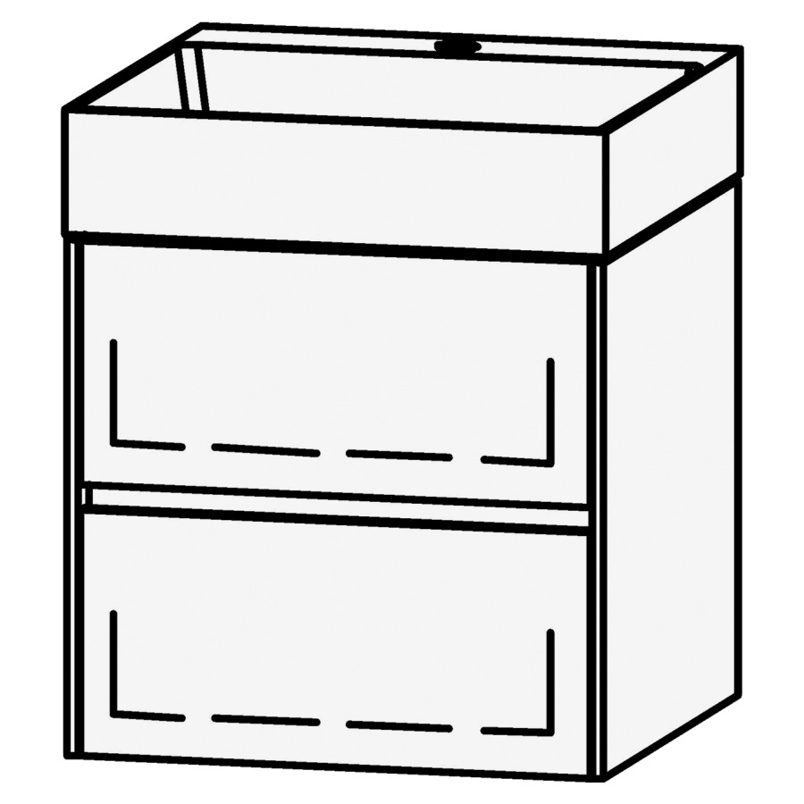 Élément inférieur  Vanity Smart 2.0 Viiva Line 50