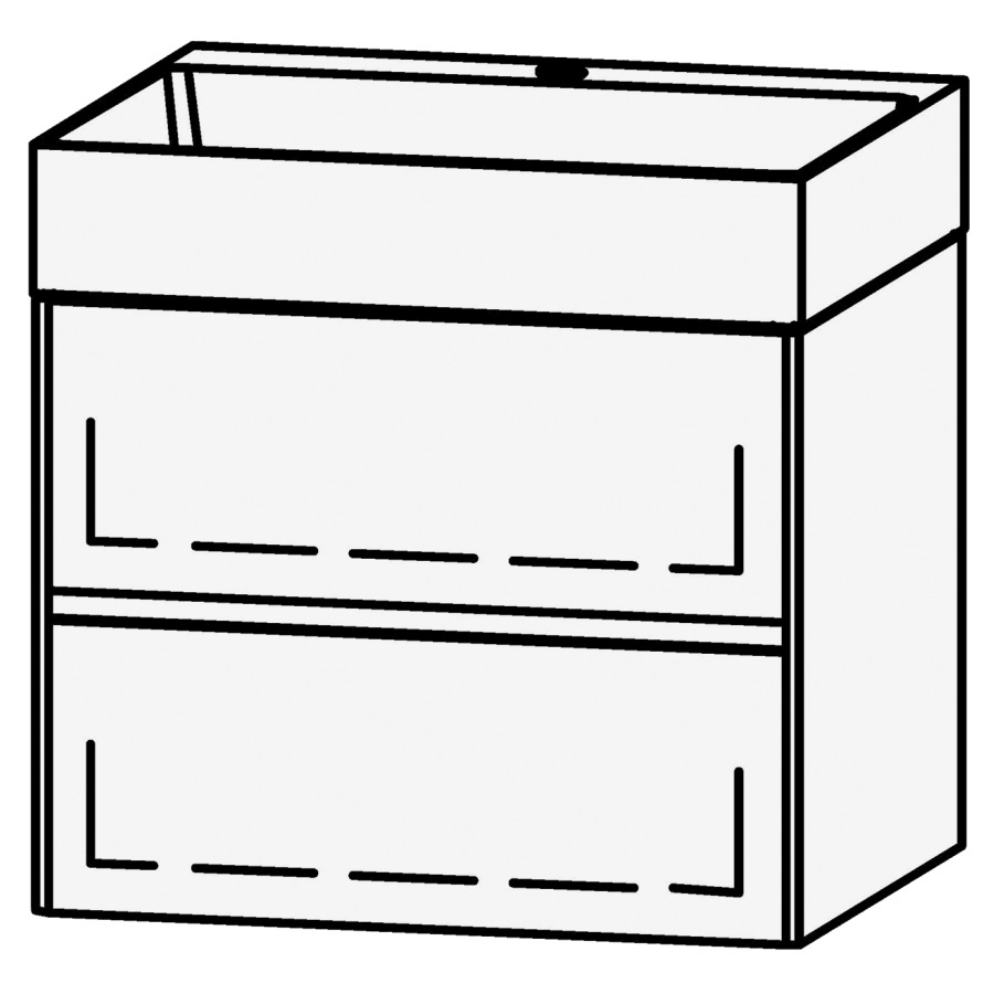 Élément inférieur  Vanity Smart 2.0 Viiva Line 60
