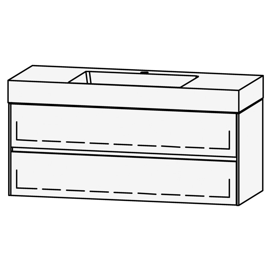 Élément inférieur  Vanity Smart 2.0 Viiva Line 120