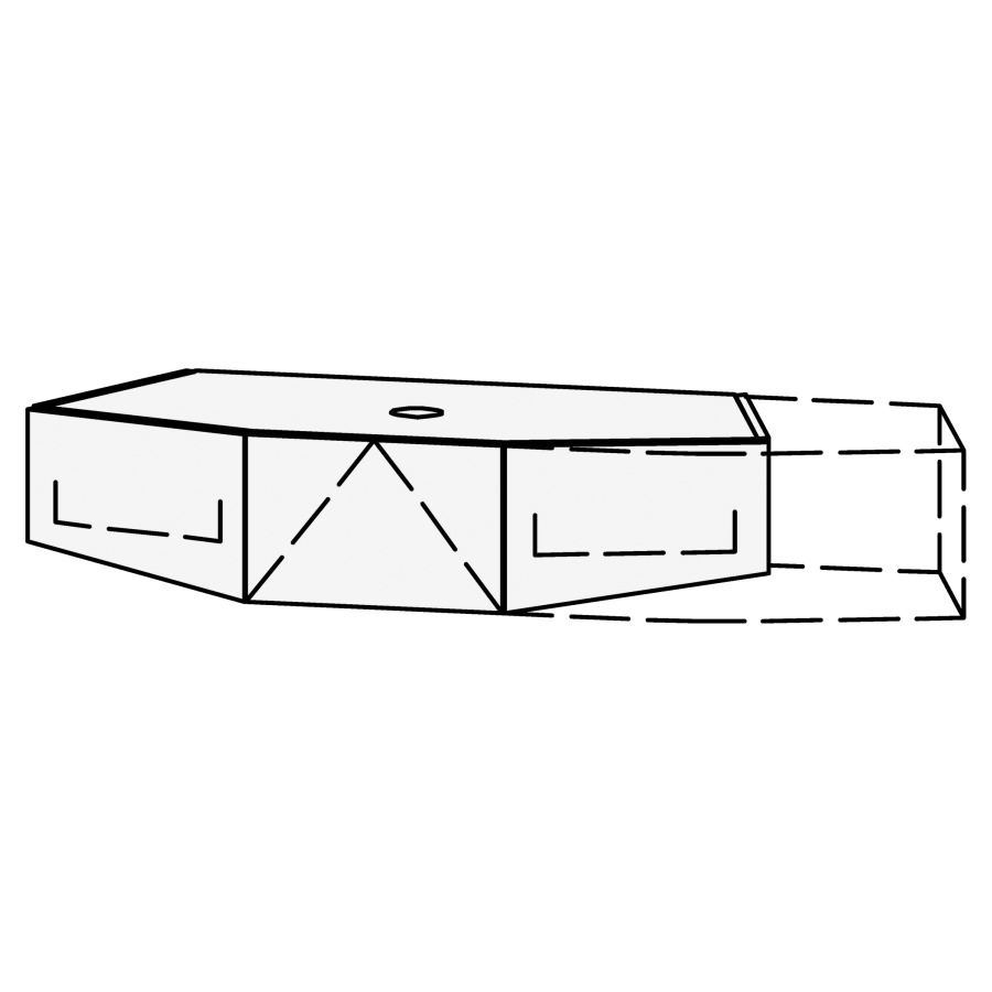Élément inférieur  Vanity Diamanto
120-150 x 22.5 x 55 cm
1 élément avec 1 tiroir
extrait complet avec Blumotion
zone de préhension au-dessous
1 porte basculante
avec Push-Open
sans rayon
1 élément avec 1 tiroir
extrait complet avec Blumotion
zone de préhension au-dessous
sans cache-siphon
tiroirs Legrabox noir