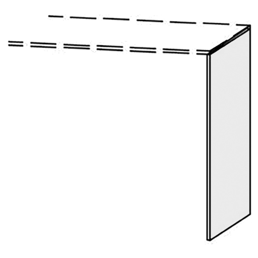 pièce latérale Vanity-Bocco
1,2 x 40-84 cm
assemblé avec T.d.l. à droite