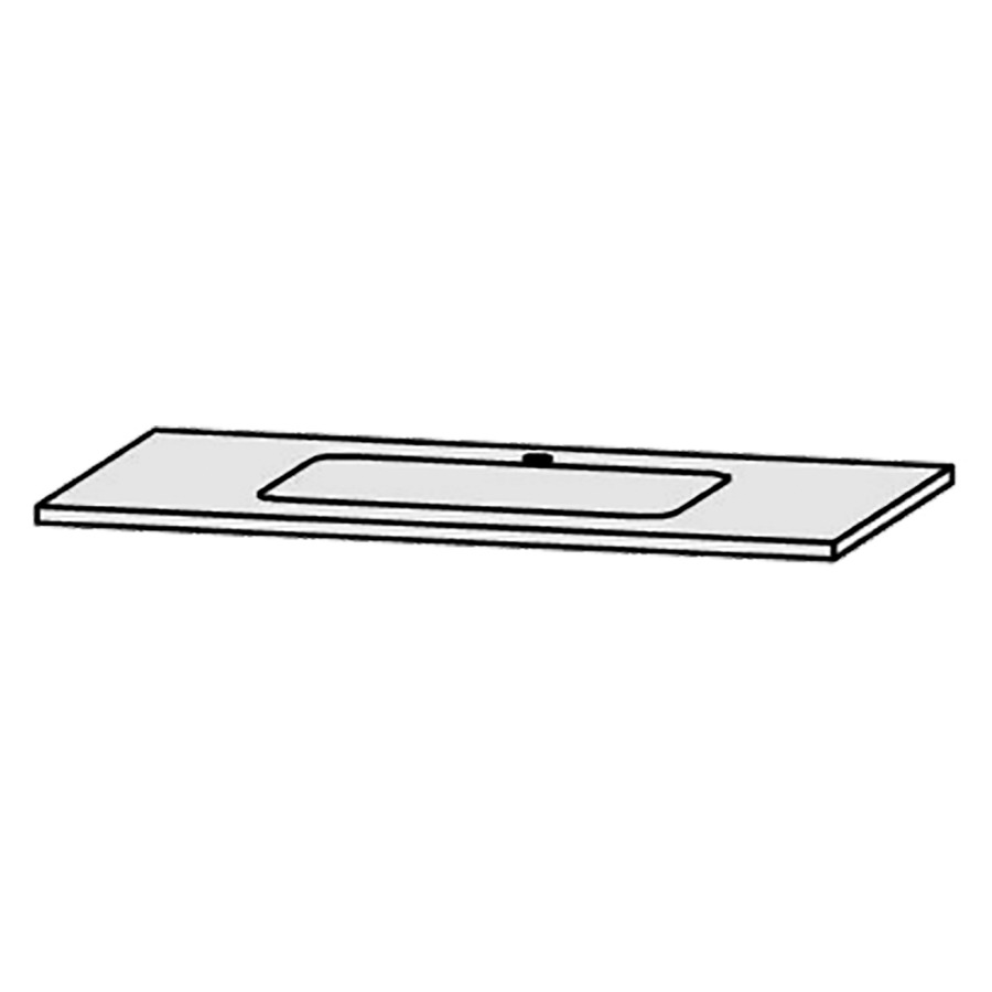 Table de lavabo Vanity Bocco 
100 x 2 x 55.5 cm
pour 1 lavabo à encastrer
encastrement par dessous, sans consoles