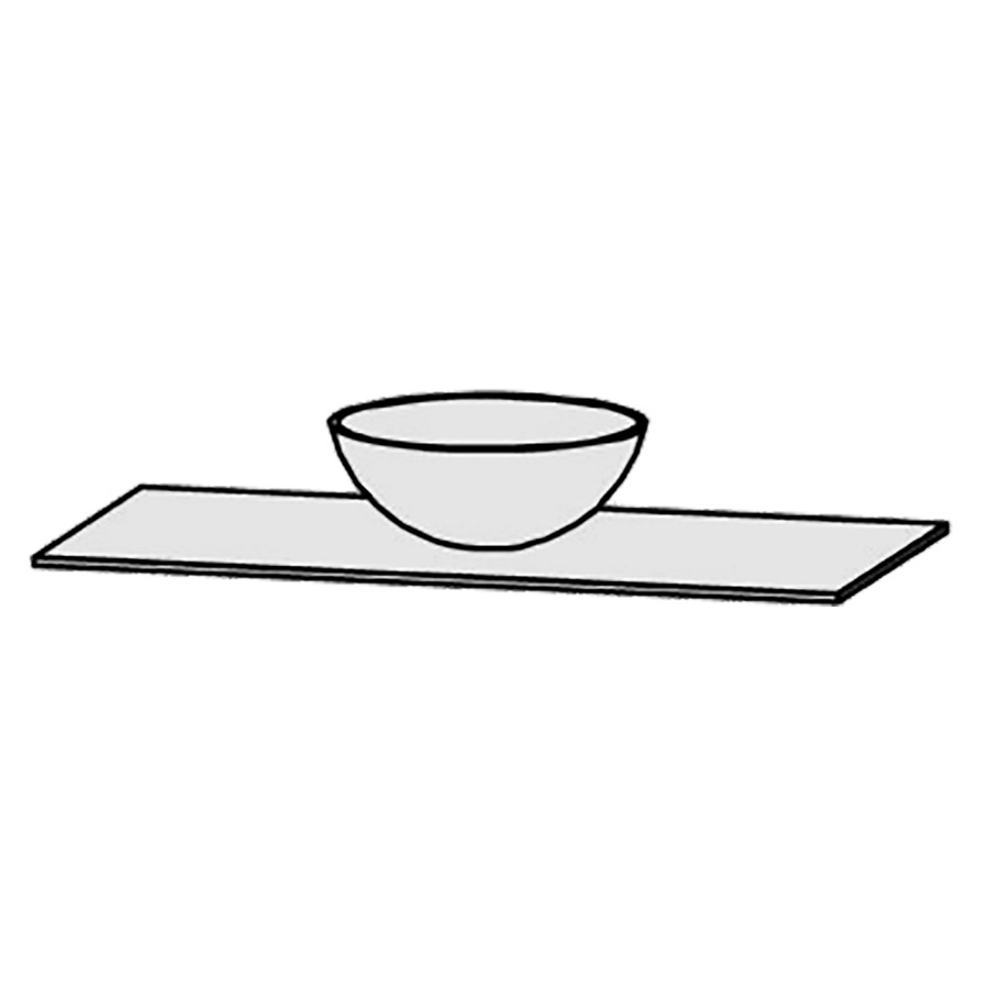 Table de lavabo Vanity Raina 
100 x 1 x 53.2 cm
pour 1 lavabo à poser
sans consoles