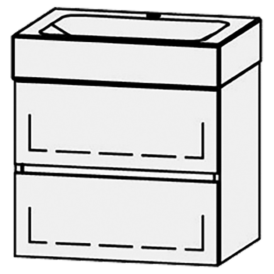 Élément inférieur Vanity Lotus/Mero Line 60