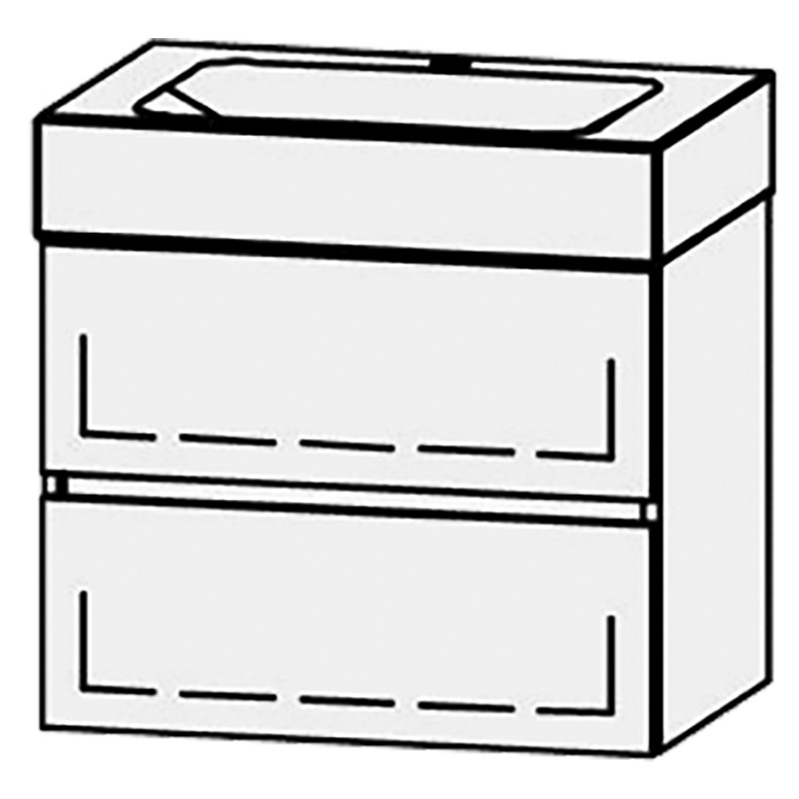 Élément inférieur Vanity Lotus/Mero Line 65