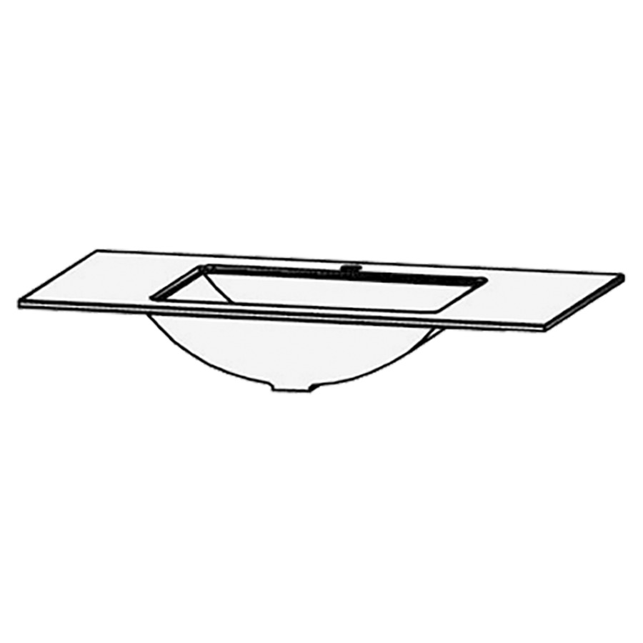 Lavabo
Procasa Cinque Doce
100 x 55,5 x 1,2 cm.
lavabo Tristan blanc
avec trop-plein
à l`avant, sans vidage
excl. consoles
largeur du lav. 54,6 x 36,5cm.