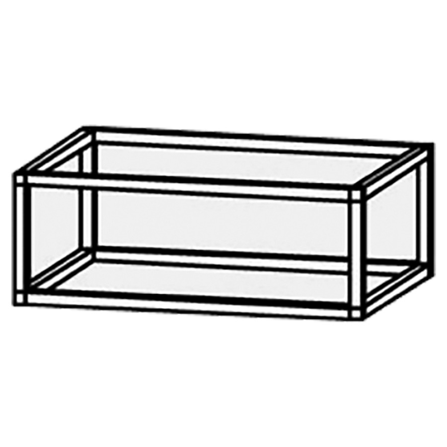 Étagère ouverte Vanity Bocco Visita
59.8 x 22 x 44.8 cm
sans tablette, Métal
avec matériel de fixation