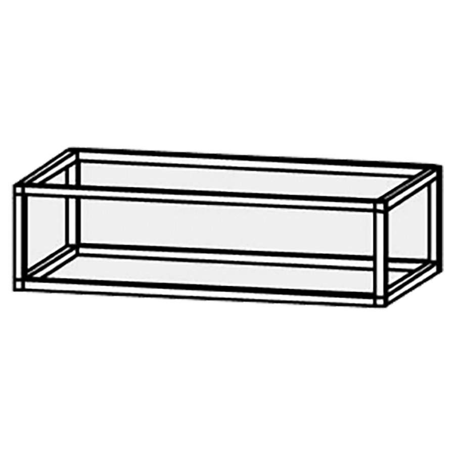 Étagère ouverte Vanity Bocco Visita
79.8 x 22 x 44.8 cm
sans tablette, Métal
avec matériel de fixation