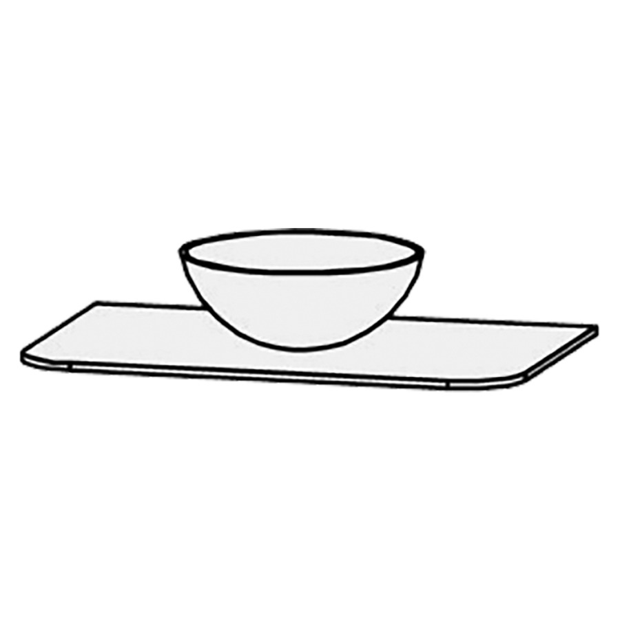 Table de lavabo
Vanity Namiura
81 x 53 x 1,2 cm
axe de lavabo selon liste
excl. consoles
encastrement par dessus