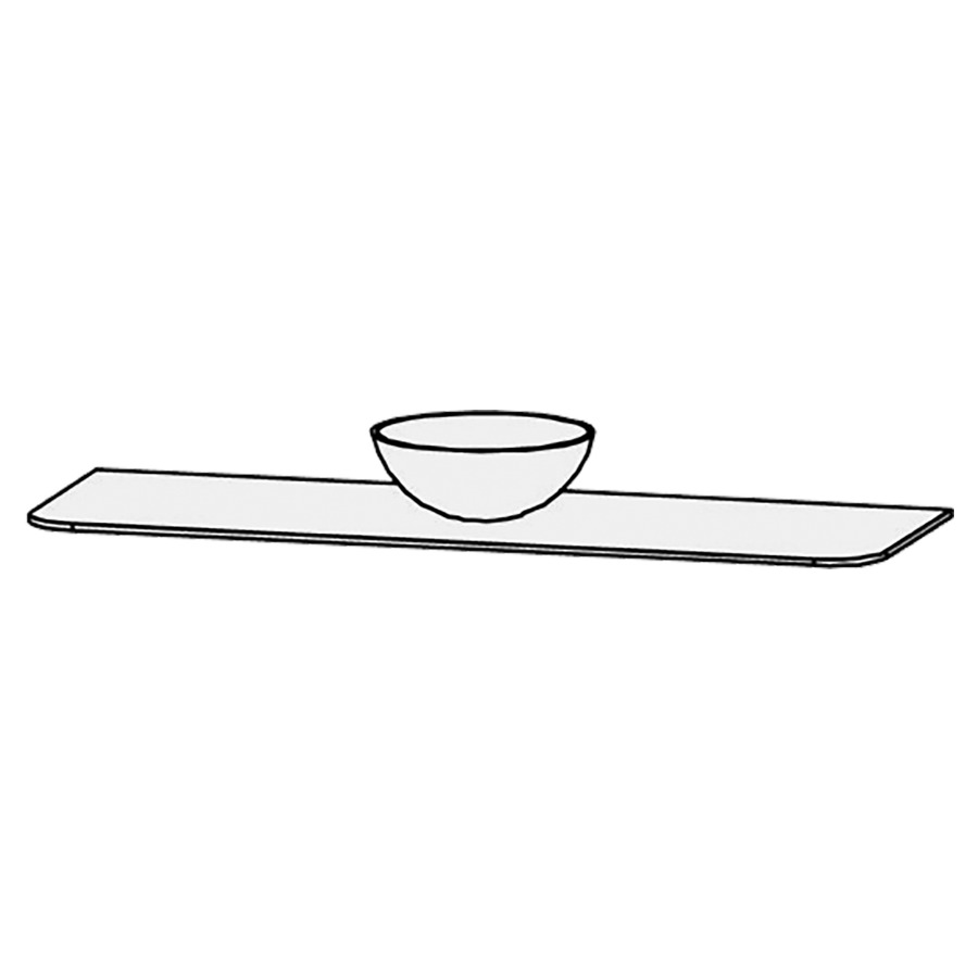 Table de lavabo
Vanity Namiura
151 x 53 x 1,2 cm
axe de lavabo selon liste
excl. consoles
encastrement par dessus