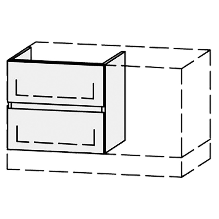 Élément inférieur  Vanity Bocco Mea 2 Line