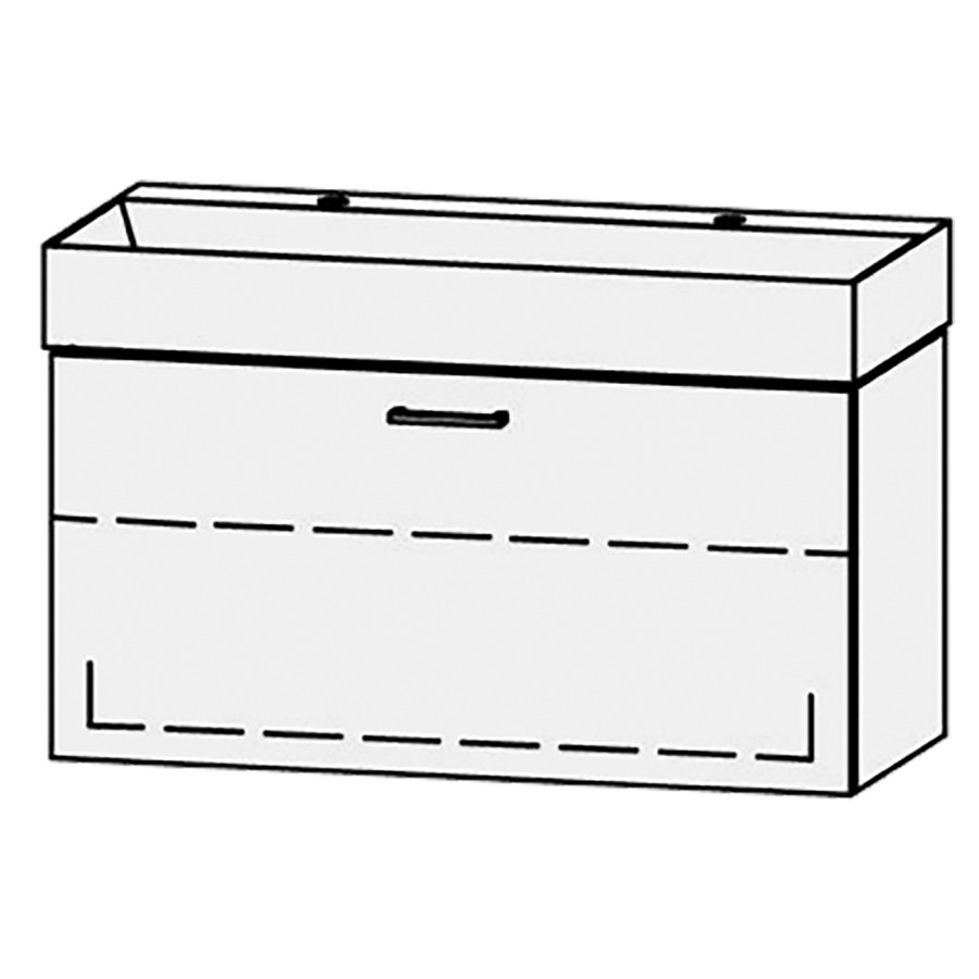 Combinaison de meuble Vanity Seto Easy
101 x 45 x 44.5 cm
avec lavabo Céramique Seto 102 cm
2 trous pour robinetteries, sans trop-plein
élément de tiroir, 1&nbsp;tiroir, 1&nbsp;tablette
avec Blumotion
sans cache-siphon