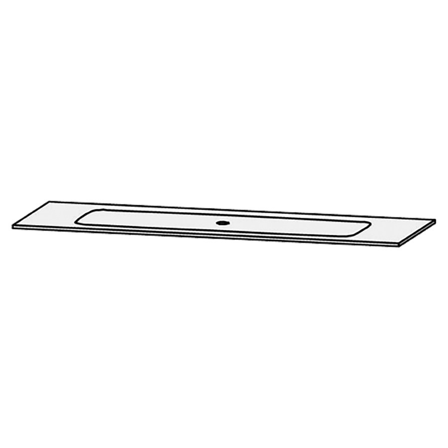 Lavabo
Vanity Pasofino
151-180 x 52 x 1,2 cm
axe de lavabo selon liste
sans trop-plein
sans vidage
excl. consoles
largeur du lavabo 110 cm.
seulement Uni Glacier White!