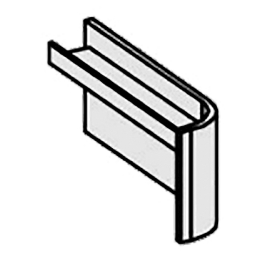 Rayon en corian glacier white
dans le tiroir latéral
à droite
sur supports de rayon
(pas réglable)